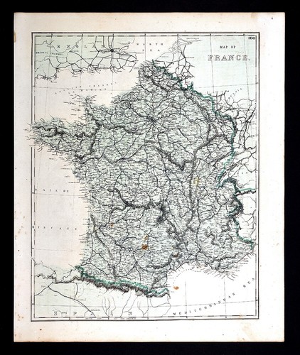 1876 mappa francia parigi - mappa,