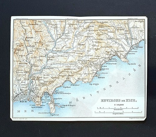 Mappe antiche costa azzurra - antiche,