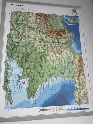 1996 mappa della - della, francia