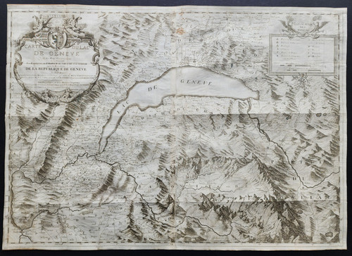 Antica mappa 1730 - mappa, del