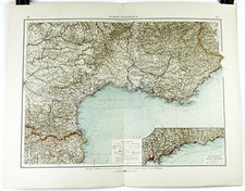 1898 Mappa tedesca del sud-est