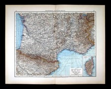 1901 Mappa Andrees S. Francia