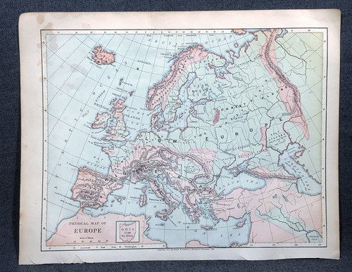 1884 mappa fisica - mappa,