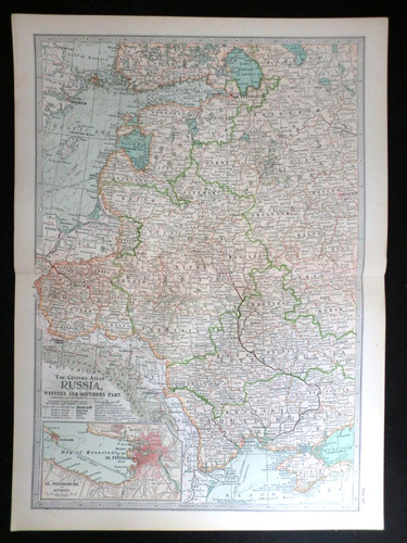 Mappa edoardiana della - , russia
