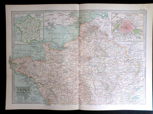 Mappa edoardiana della - , francia