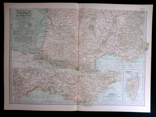 Mappa edoardiana della - , francia