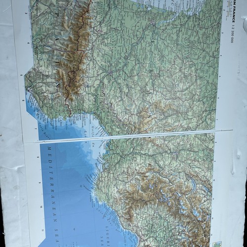 2002 mappa della francia - mappa,