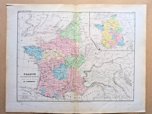 1852 antica mappa lingua - in,
