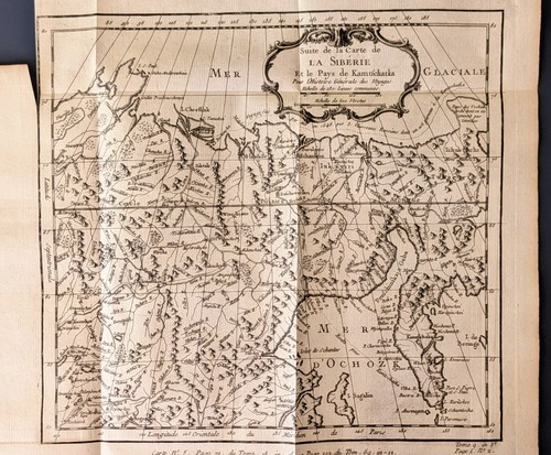 Antica mappa bellin siberia - antica,