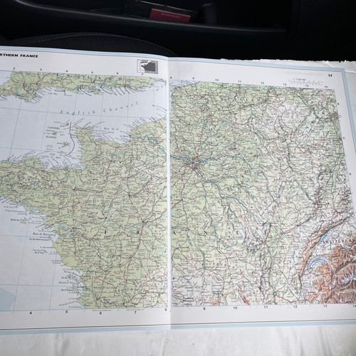 1992 mappa del nord francia - 1992:,