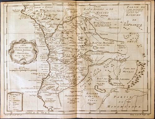 Royaumes congo antica mappa - congo,