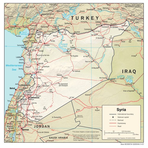 Siria geografia fisica - siria,