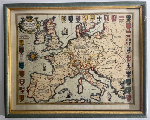 Mappa epoca dell europa - mappa, d'epoca