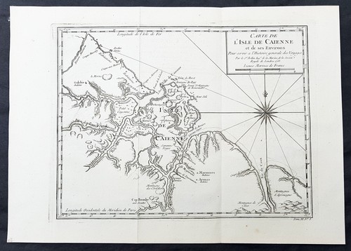 1753 bellin antica mappa - 1753,