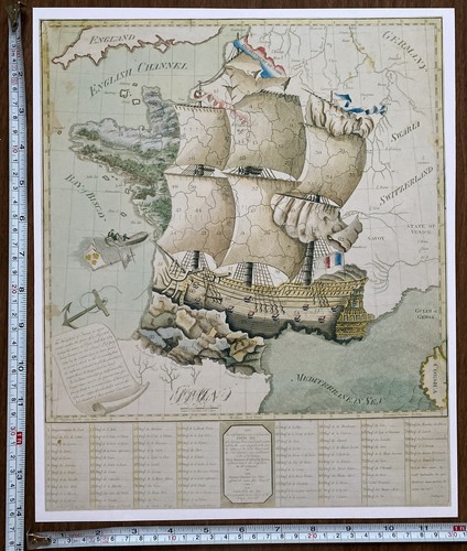 1796 mappa unica della - mappa,