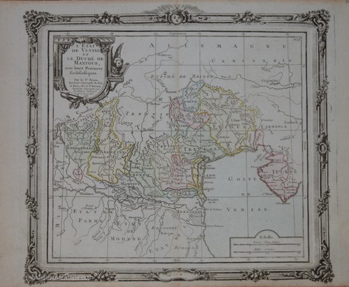 Antico originale una mappa - -,