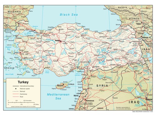 Turchia geografia fisica - turchia,