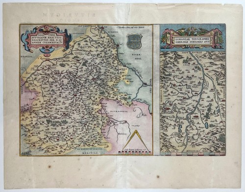 1573 mappa colorata - c.,