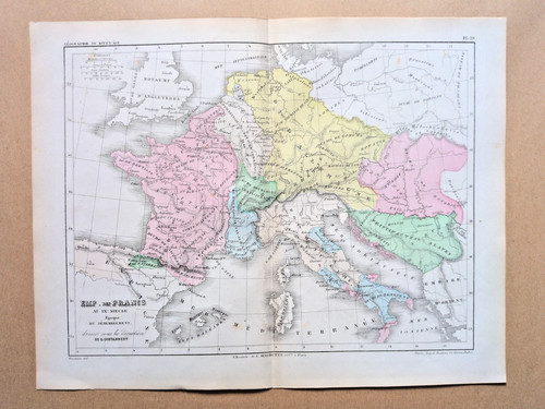 1852 antica mappa - 1852,