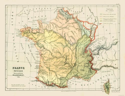 Mappa storica francia - storica,