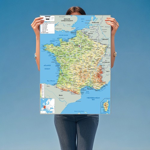 Mappa parete a3 della - a2,