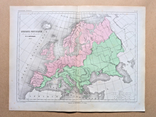 Antica mappa dell europa - antica, dell'europa