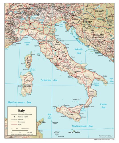 Italia geografia fisica mappa - geografia,